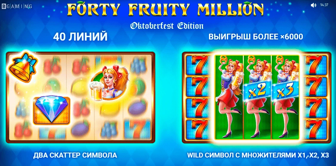 Видеослот Forty Fruity Million (BGaming) 2 Видеослот Forty Fruity Million (BGaming)