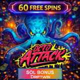 Бонус 60 фриспинов в Octo Attack | SOL
